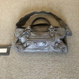 Balenciaga Giant City Bag in gunmetal grey